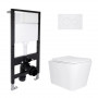 Готове рішення Qtap для ванної кімнати: підвісний унітаз Tern Ultra Quiet 525x345x360 + комплект інсталяції Standard (кругла SD00057686