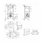 Готовое решение Qtap для ванной комнаты: подвесной унитаз Jay Rimless 520x360x320 + комплект инсталляции Standard (круглая клавиша SD00057715