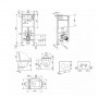 Готовое решение Qtap для ванной комнаты: подвесной унитаз Crow Ultra Quiet 485x340x290 + комплект установки Standard (круглая SD00057734