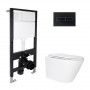 Готове рішення Qtap для ванної кімнати: підвісний унітаз Swan Ultra Quiet 520x360x320 + комплект інсталяції Standard (лінійна SD00057768