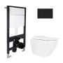 Готовое решение Qtap для ванной комнаты: подвесной унитаз Robin ML Ultra Quiet 520x365x365 + комплект инсталляции Standard SD00057807