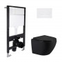 Готовое решение Qtap для ванной комнаты: подвесной унитаз Jay Ultra Quiet 485x360x320 + комплект инсталляции Standard (линейная SD00057839