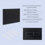 Готовое решение Qtap для ванной комнаты: подвесной унитаз Jay Ultra Quiet 485x360x320 + комплект инсталляции Standard (линейная SD00057840