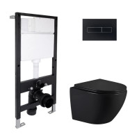 Готове рішення Qtap для ванної кімнати: підвісний унітаз Jay Ultra Quiet 485x360x320 + комплект інсталяції Standard (лінійна