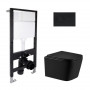 Готовое решение Qtap для ванной комнаты: подвесной унитаз Crow Ultra Quiet 485x340x290 + комплект установки Standard (круглая SD00057843
