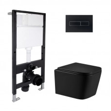 Готове рішення Qtap для ванної кімнати: підвісний унітаз Crow Ultra Quiet 485x340x290 + комплект інсталяції Standard (лінійна