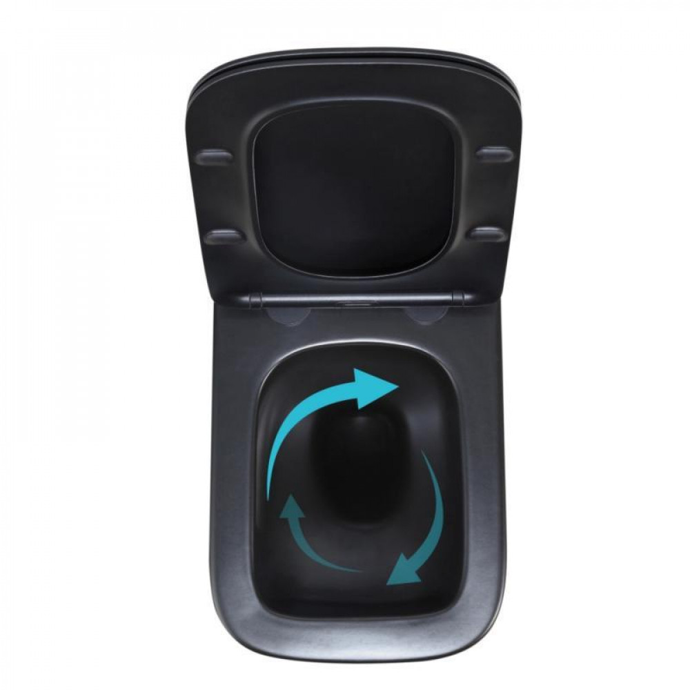 Готовое решение Qtap для ванной комнаты: подвесной унитаз Crow Ultra Quiet 485x340x290 + комплект инсталляции Standard (линейная SD00057846