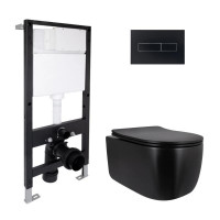 Готове рішення Qtap для ванної кімнати: підвісний унітаз Taurus Ultra Quiet 515x360x350 + комплект інсталяції Standard (лінійна