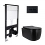 Готовое решение Qtap для ванной комнаты: подвесной унитаз Taurus Ultra Quiet 515x360x350 + комплект инсталляции Standard (линейная SD00057852