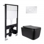 Готовое решение Qtap для ванной комнаты: подвесной унитаз Gemini Ultra Quiet 520x360x350 + комплект установки Standard (круглая SD00057853