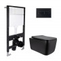 Готовое решение Qtap для ванной комнаты: подвесной унитаз Gemini Ultra Quiet 520x360x350 + комплект инсталляции Standard (линейная SD00057858