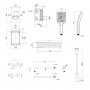 Votice Votice QTVOT6442T105NKB+Лейка QTHLA107BLM4578+Лейка QTRUC125BLM459+Шланг QTHADPVCSQ160B+Подключение+Кронштейн SD00058576