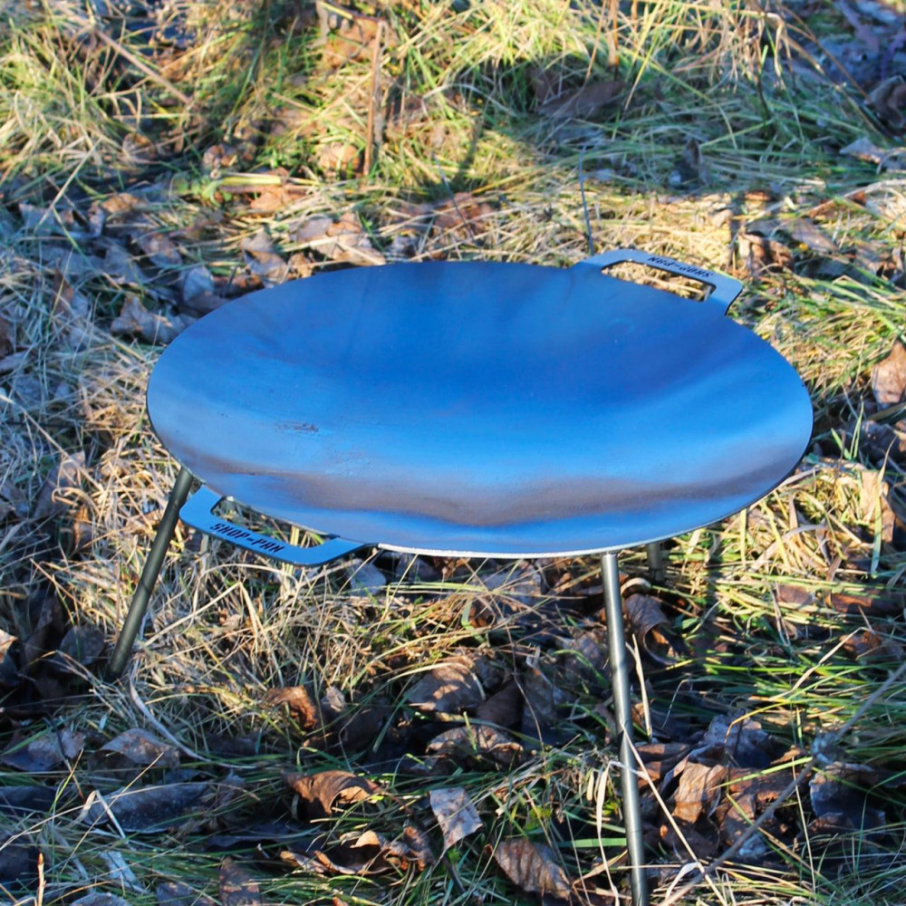 Сковорода-тарілка 48 см для багаття з ручками SP00113