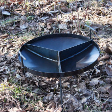 Сковорода трисекційна з диска борони 50 см