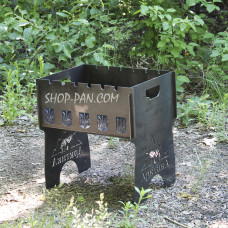 Мангал разборной на 6 шампуров - Арктика - подарочный