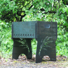 Мангал разборной на 6 шампуров - Колоски - подарочный