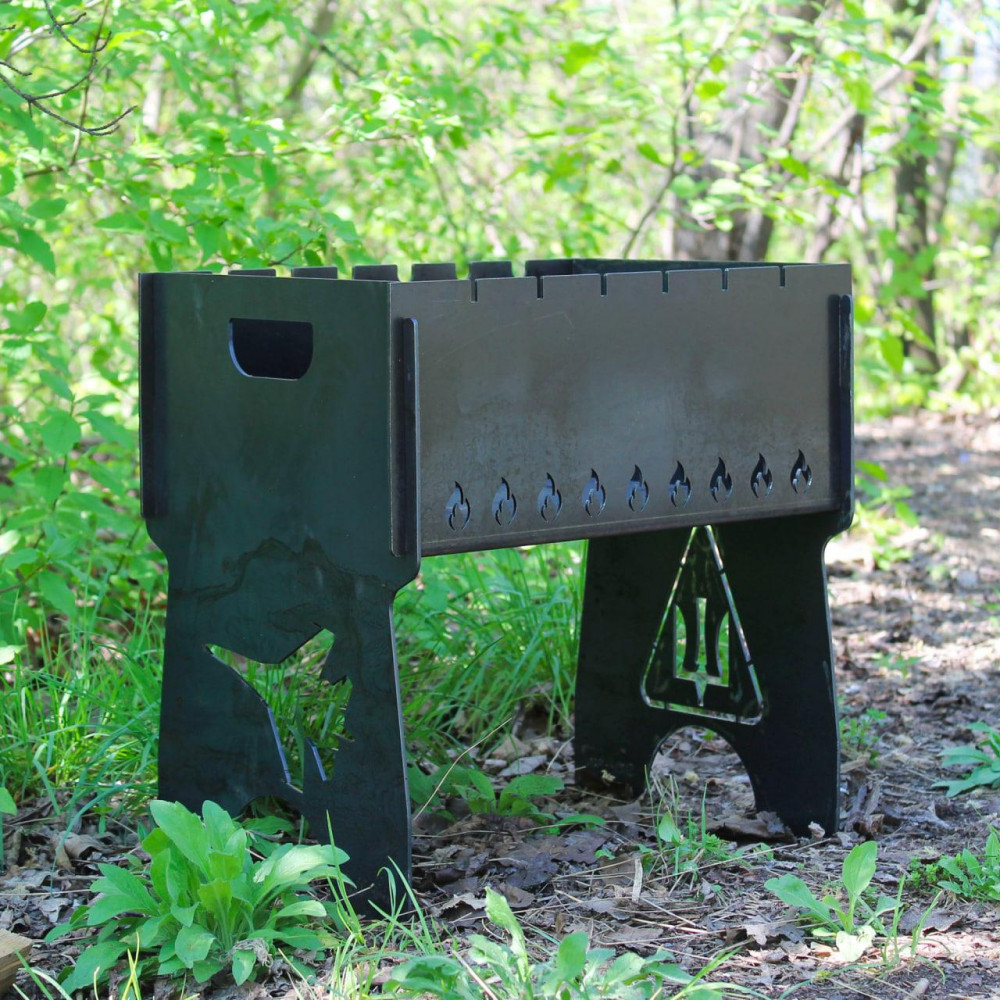 Мангал разборной на 6 шампуров - F16 - подарочный SP00200