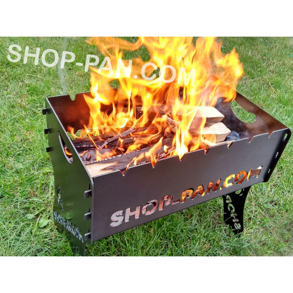 Мангал на 6 шт. розкладний подарунковий з іменним написом SP00200