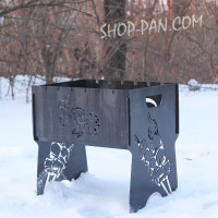 Мангал розбірний з індивідуальним гравіюванням - на подарунок