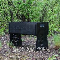 Мангал разборной с индивидуальной гравировкой - на подарок