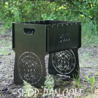 Мангал розбірний з індивідуальним гравіюванням - BOSS - на подарунок