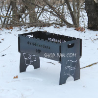 Мангал разборной с индивидуальной гравировкой - Windows