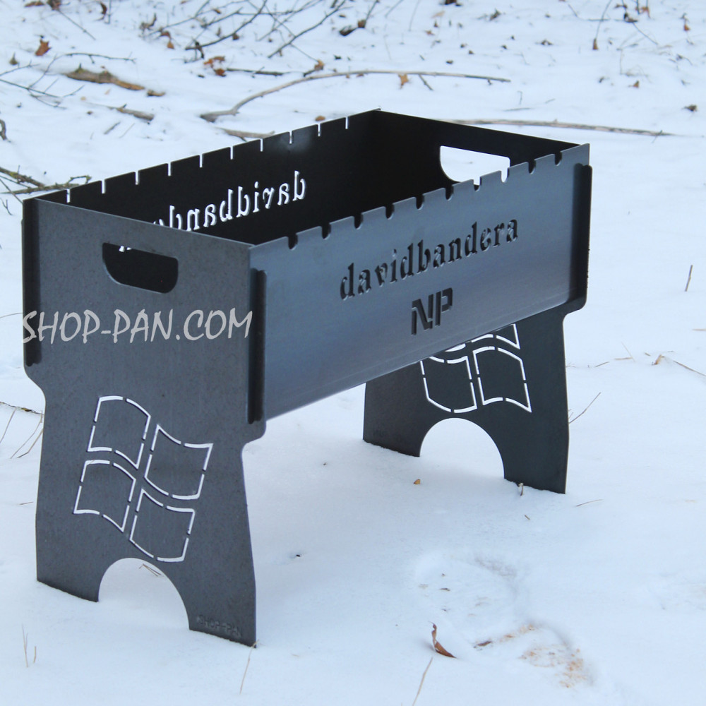 Мангал розбірний з індивідуальним гравіюванням - Windows SP00201