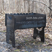 Мангал разборной с индивидуальной гравировкой - Горячее серим не бывает