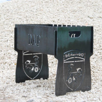 Мангал на 8 шт разборный с гравировкой - DAF - на подарок