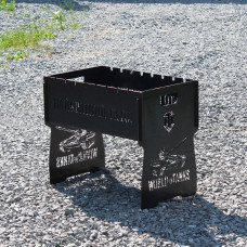 Мангал на 8 шт розбірний з гравіюванням - World of Tanks - на подарунок