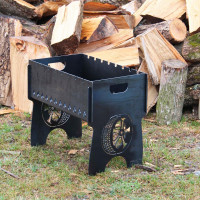 Мангал на 8 шт SHOP-PAN разборной с индивидуальной гравировкой - Шиномантаж