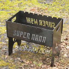 Мангал розбірний ДОРОГОГО КУМА з індивідуальним надписом - подарунковий