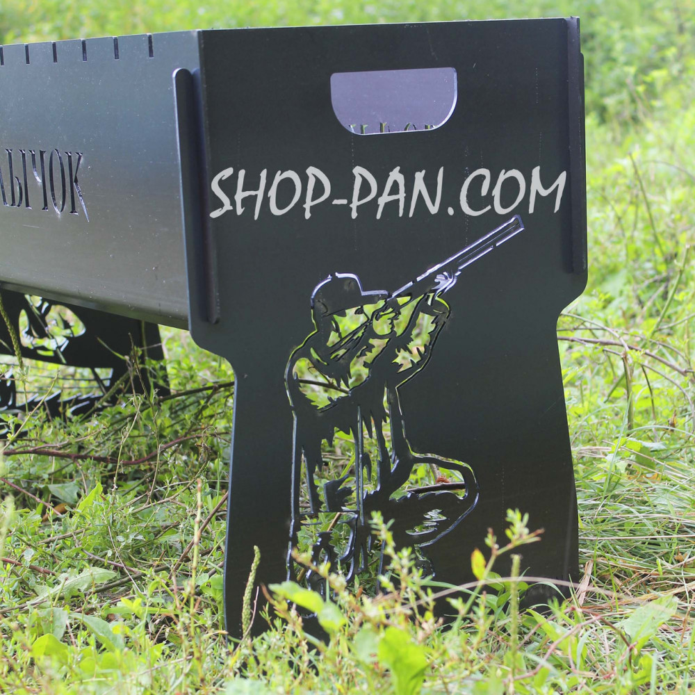 Мангал разборной КОТУСИКУ с индивидуальной надписью - на подарок SP00201