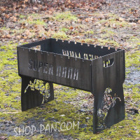 Мангал розбірний з індивідуальним гравіюванням - на подарунок