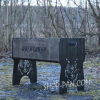 Мангал разборной с индивидуальной гравировкой - на подарок