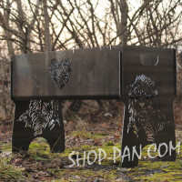 Мангал разборной с индивидуальной гравировкой - на подарок