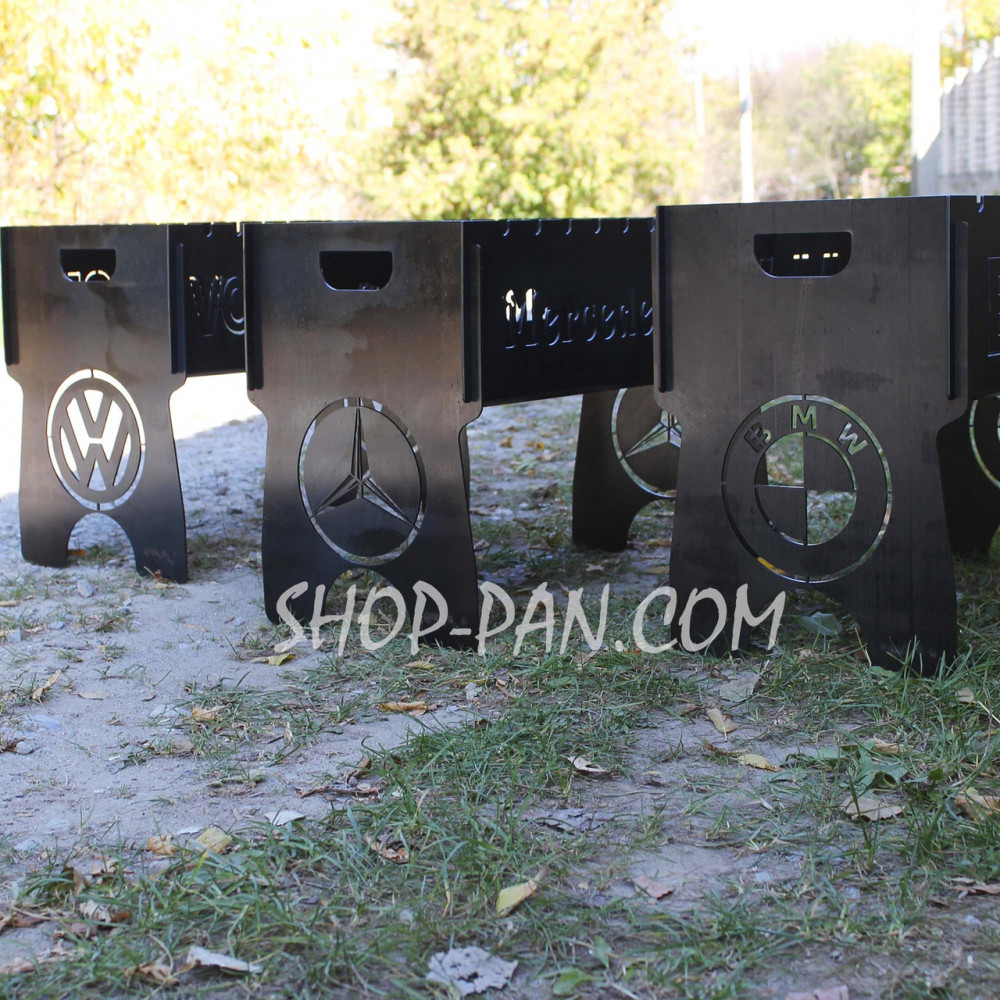 Мангал розбірний BMW з індивідуальним гравіюванням - на подарунок SP00201