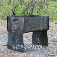 Мангал разборной с индивидуальной гравировкой - на подарок