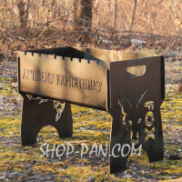 Мангал разборной с индивидуальной гравировкой - на подарок