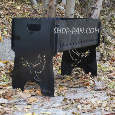 Мангал разборной с индивидуальной гравировкой