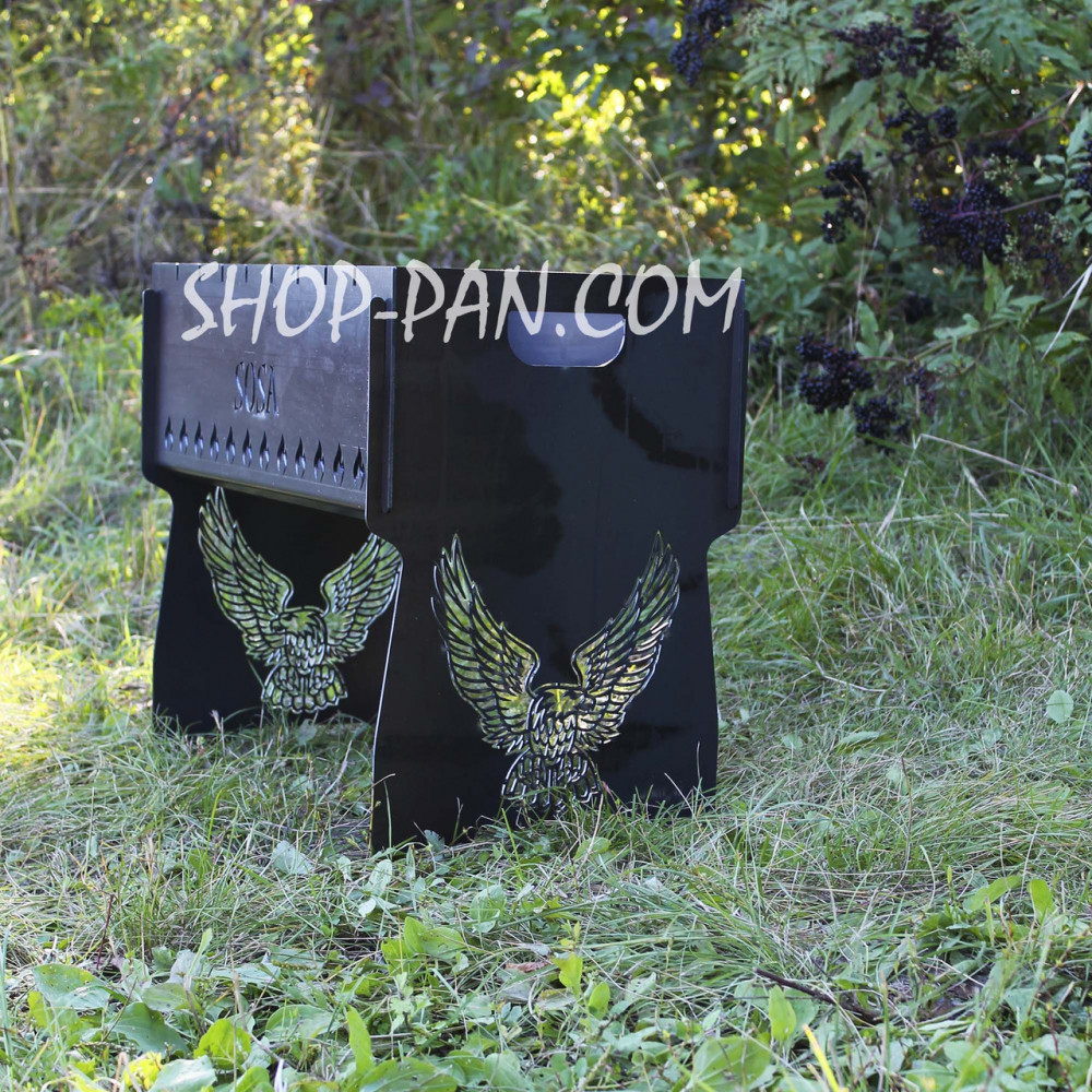 Мангал розбірний з індивідуальним гравіюванням - SOSA - на подарунок SP00201