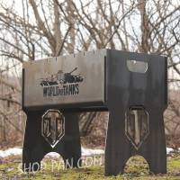 Мангал розбірний WORLD of TANKS з індивідуальним гравіюванням - на подарунок