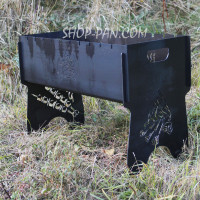 Мангал розбірний з індивідуальним гравіюванням - на подарунок