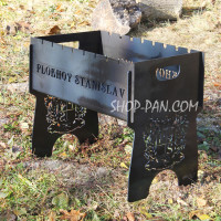 Мангал розбірний з індивідуальною гравіюванням