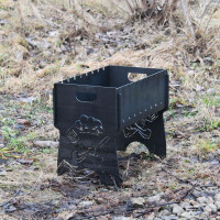 Мангал на 8 шт SHOP-PAN разборной с индивидуальной гравировкой - Шеф Повар