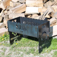 Мангал разборной на 8 шампуров с индивидуальной гравировкой - Dj