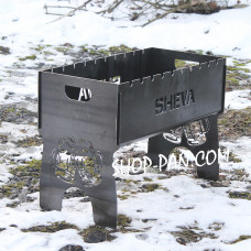 Мангал розбірний з індивідуальним гравіюванням - на подарунок