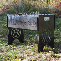 Мангал разборной с индивидуальной гравировкой - Volkswagen - на подарок