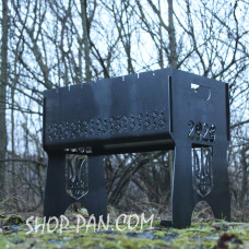 Мангал розбірний ДОРОГОГО КУМА з індивідуальним надписом - подарунковий