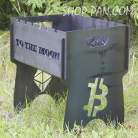 Мангал разборной Битотейн с индивидуальной гравировкой - на подарок